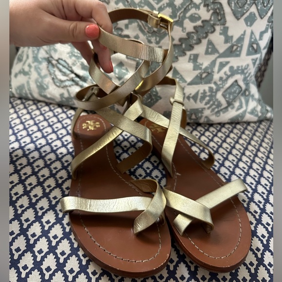 Tory Burch Gold Gladiator Wrap Sandal - Picture 3 of 4